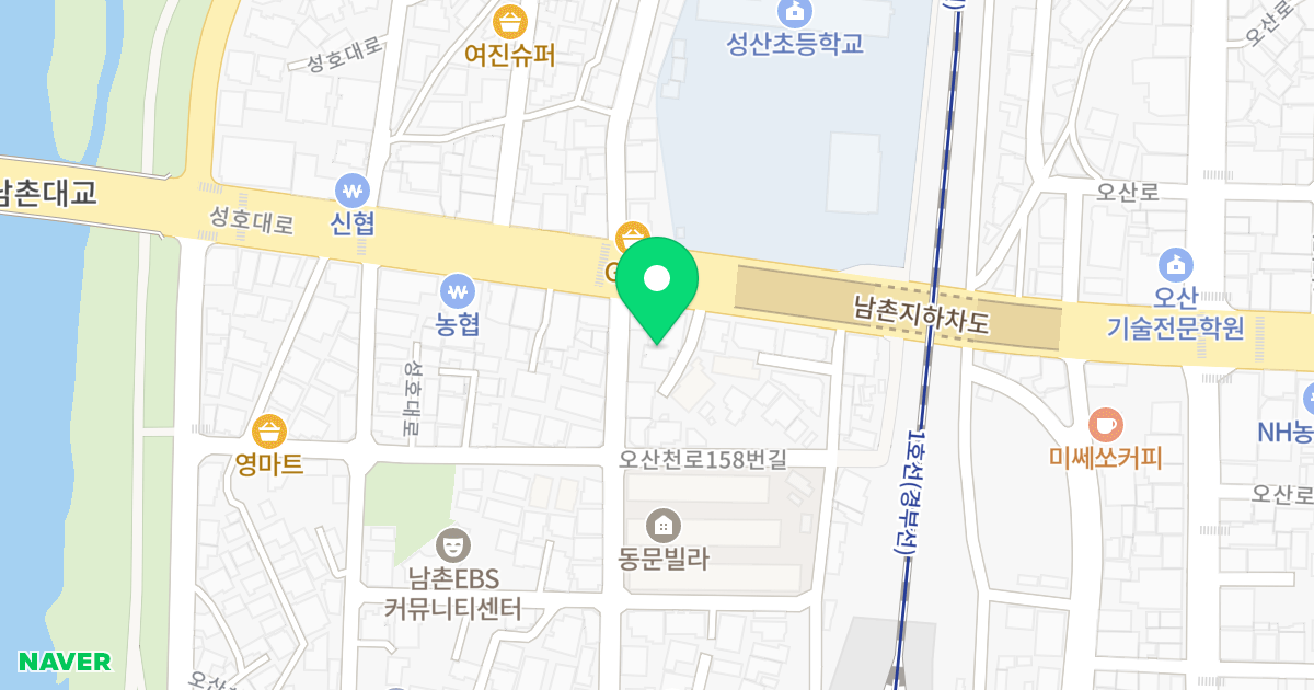 씨앤엠메트로파크 위치 지도 - 경기도 오산시 성호대로40번길 3