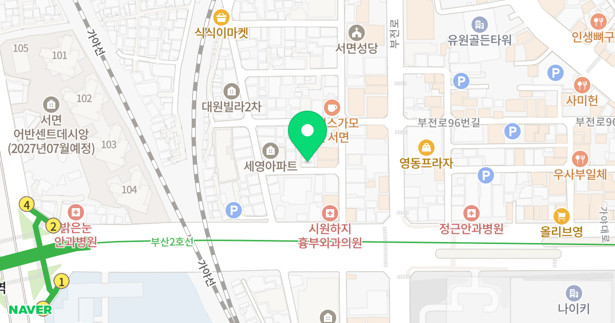 럭스빌 위치 지도 - 부산광역시 부산진구 가야대로755번길 11-8