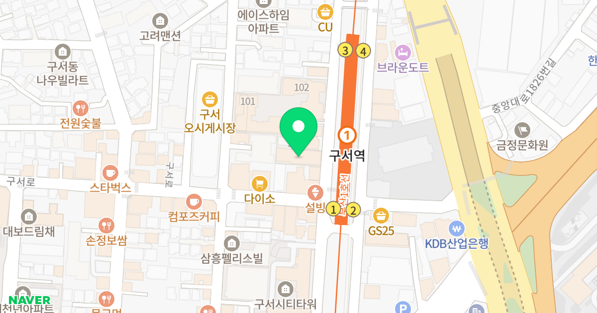 아름 베스트빌 6차 위치 지도 - 부산광역시 금정구 금정로233번길 53