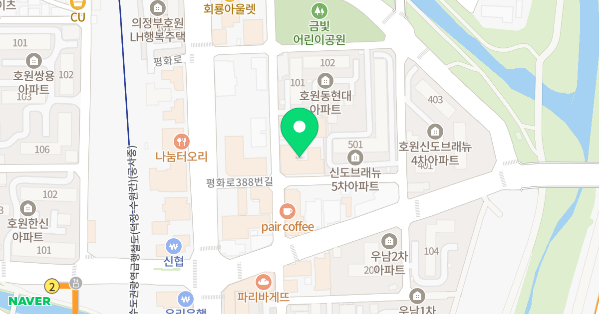 아이디캐슬 위치 지도 - 경기도 의정부시 회룡로137번길 18