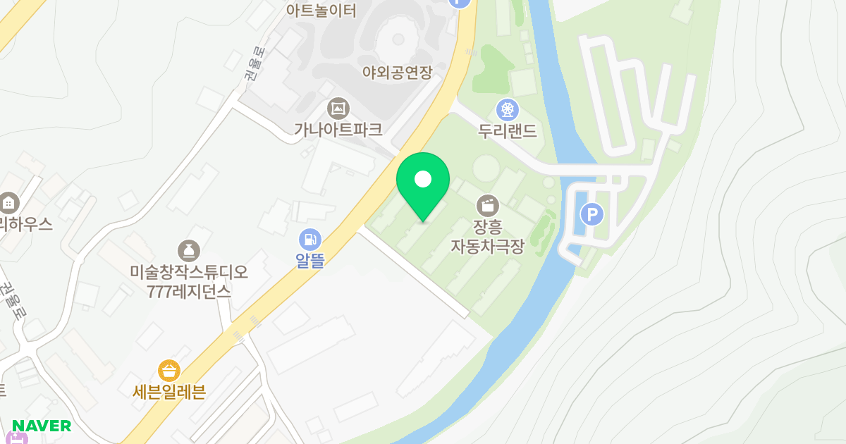 실크밸리 위치 지도 - 경기도 양주시 장흥면 권율로 114-5