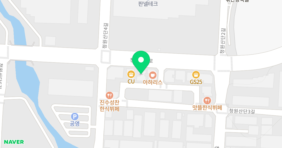 샬롬오피스텔 3차 위치 지도 - 경기도 화성시 만세구 마도면 청원산단로 125