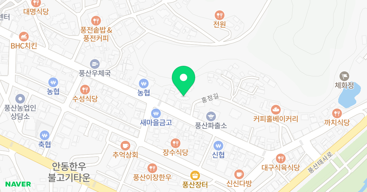 발트하임 위치 지도 - 경상북도 안동시 풍산읍 홍정길 3