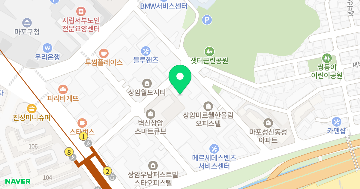 상암 수린나 오피스텔 위치 지도 - 서울특별시 마포구 월드컵로34길 18