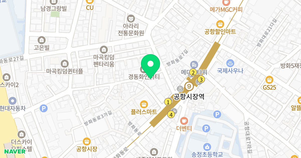 원타워펠리체 위치 지도 - 서울특별시 강서구