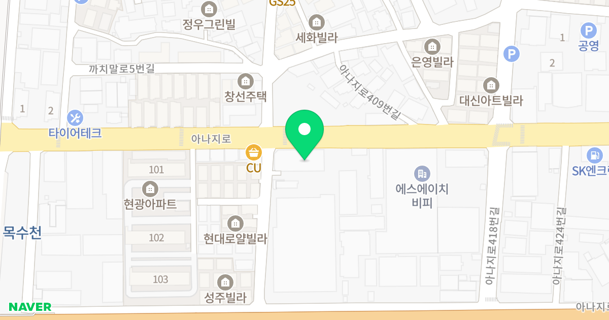 예린 펠리시티 위치 지도 - 인천광역시 계양구 아나지로 398