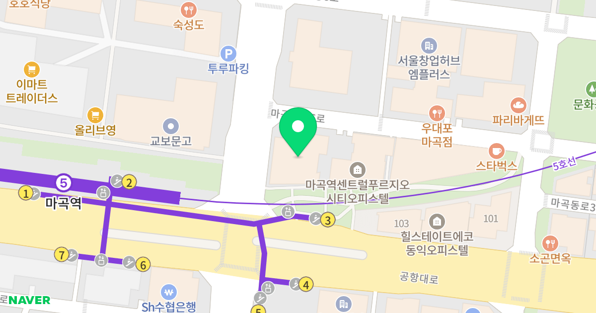 힐스테이트 에코 마곡역 위치 지도 - 서울특별시 강서구 마곡중앙로 76
