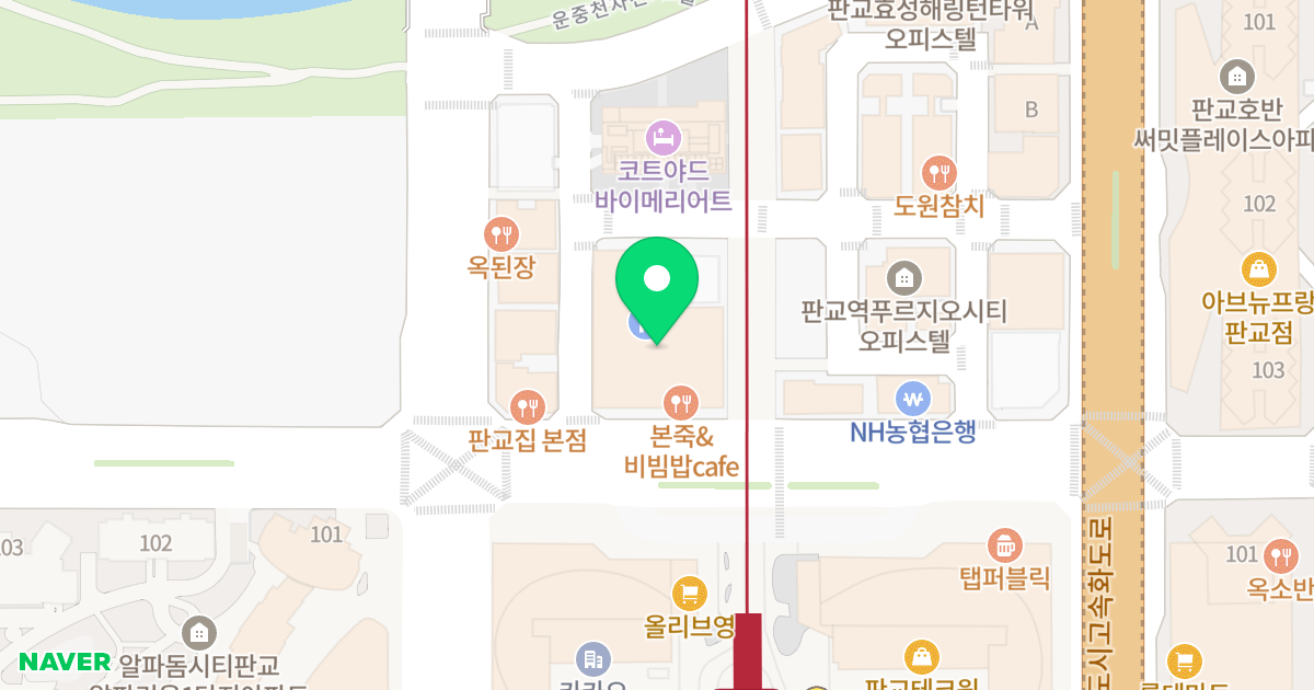(647) 위치 지도 - 경기도 성남시 분당구 대왕판교로606번길 31