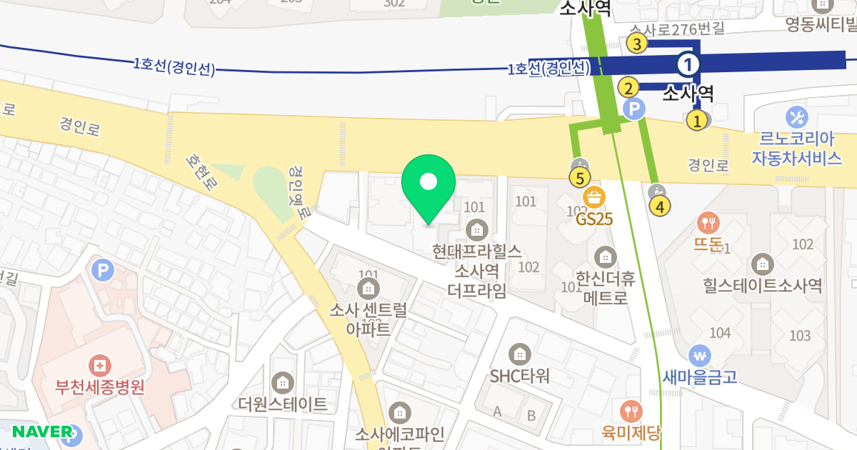 로트빌 위치 지도 - 경기도 부천시 소사구 경인옛로 13