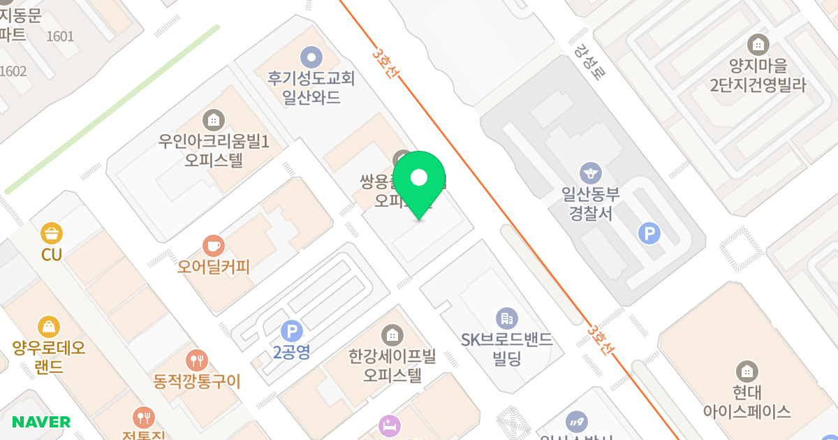 청원레이크빌-2 위치 지도 - 경기도 고양시 일산동구 중앙로 1341