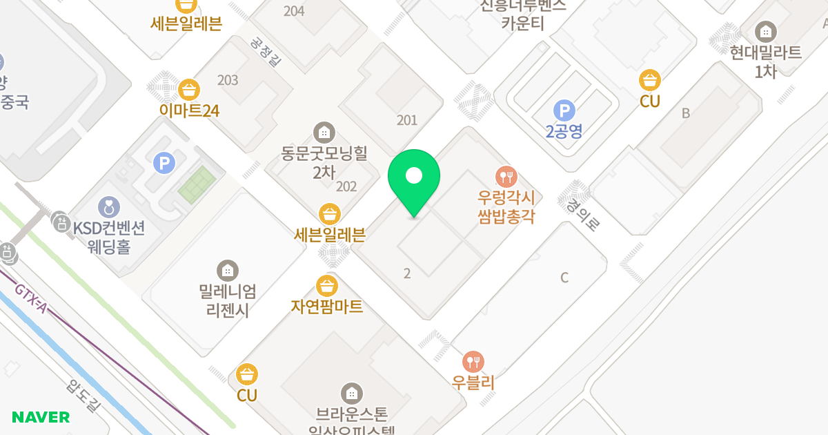 비잔티움일산2단지 위치 지도 - 경기도 고양시 일산동구 호수로 340-28