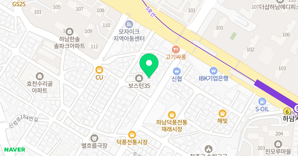 Boston31 위치 지도 - 경기도 하남시 수리북로 31