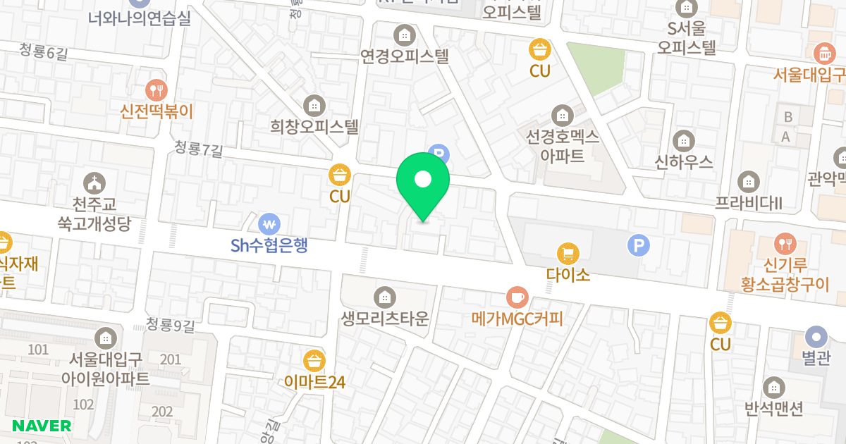 제일캠퍼스텔 위치 지도 - 서울특별시 관악구 쑥고개로 101-4