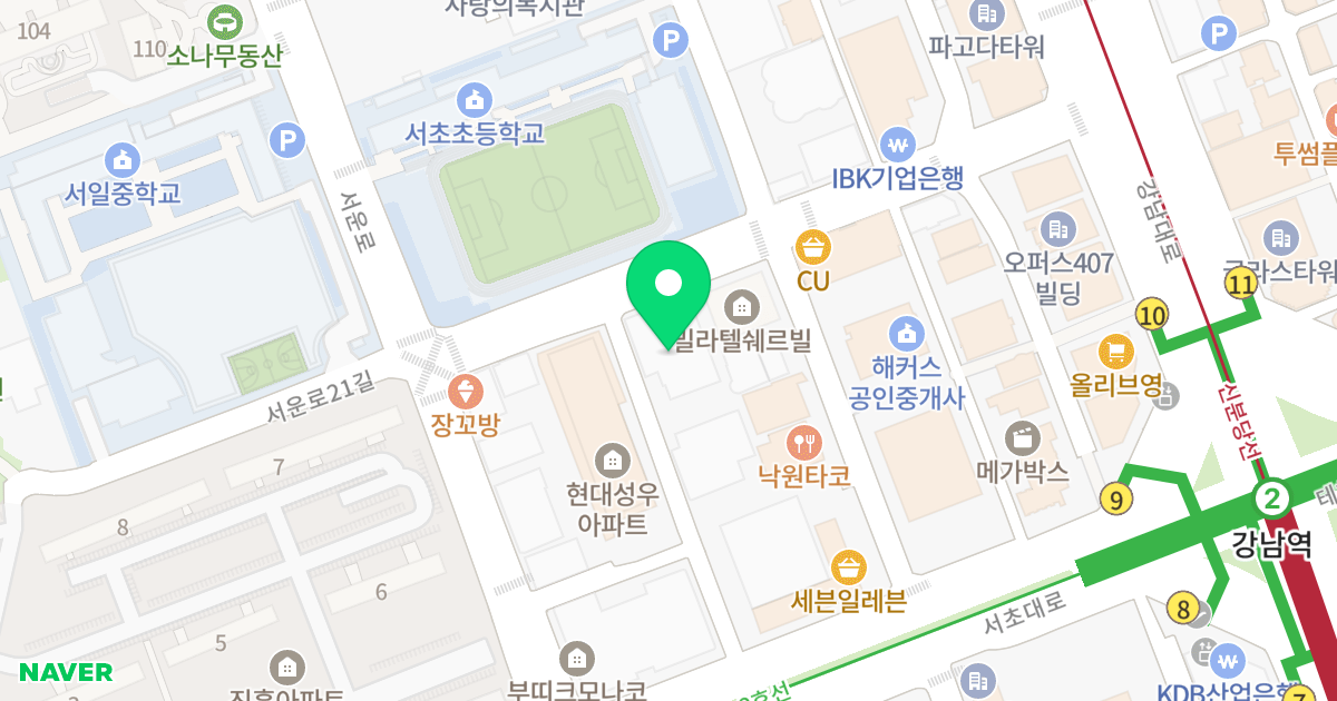 벨라채 오피스텔 위치 지도 - 서울특별시 서초구 강남대로61길 19