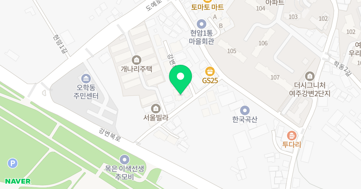 현암 리버뷰 위치 지도 - 경기도 여주시 강변북로 104-17