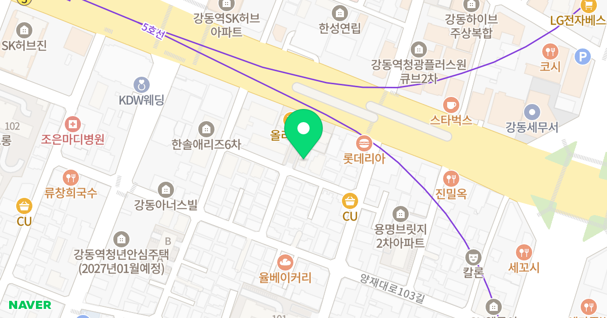 (244-6) 위치 지도 - 서울특별시 강동구 천호대로176길 10-12