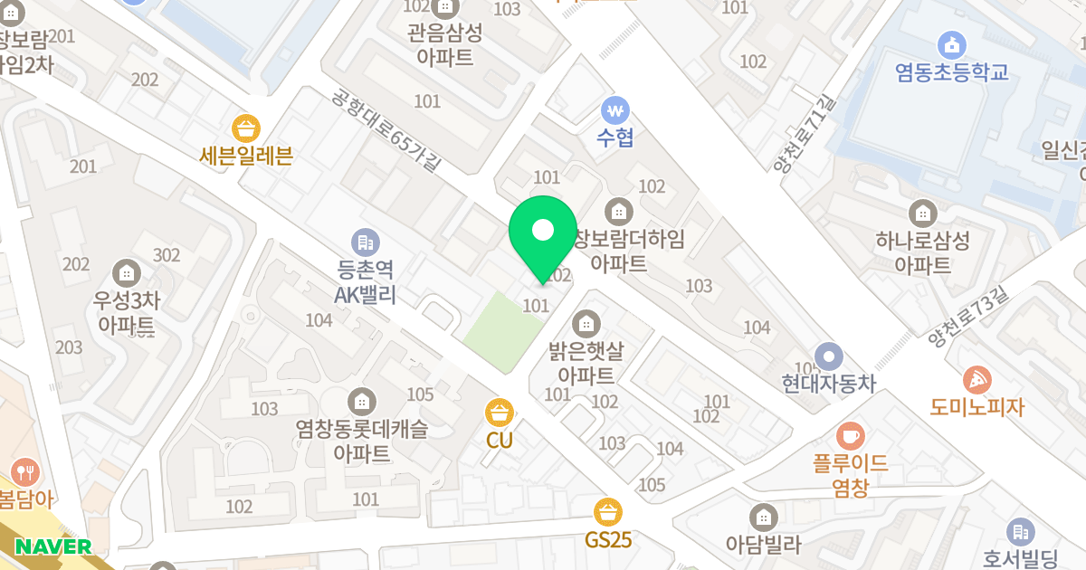 서경팰리스 위치 지도 - 서울특별시 강서구 공항대로65가길 31