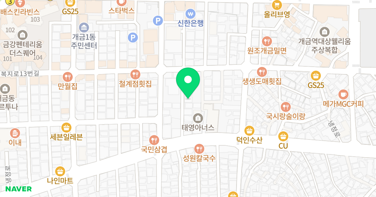 더블하우스 위치 지도 - 부산광역시 부산진구 복지로13번길 60-9