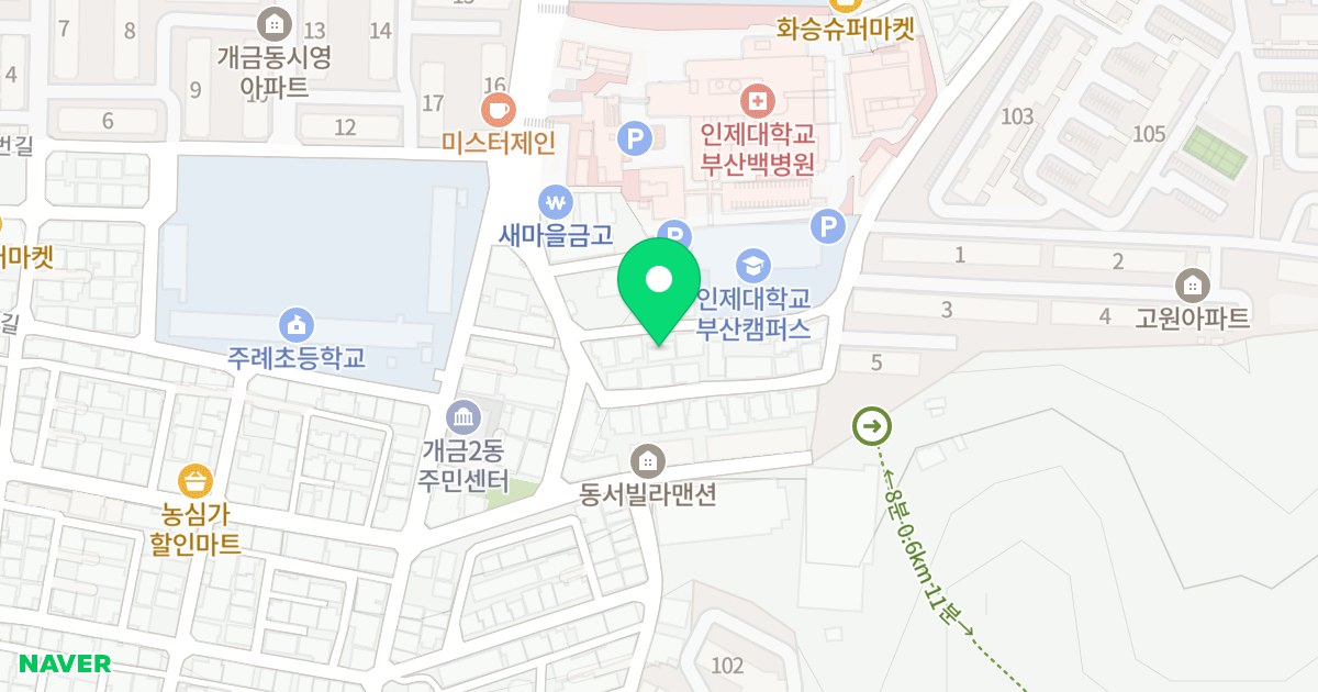 인제빌 위치 지도 - 부산광역시 부산진구 복지로85번길 11-8