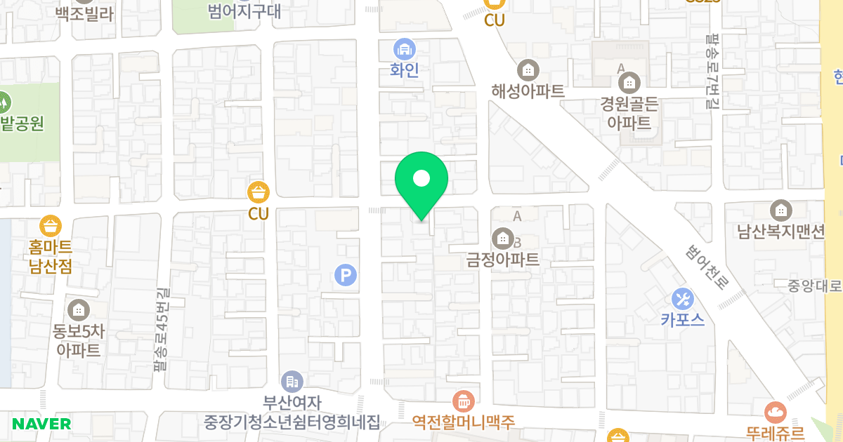 강남럭스빌 위치 지도 - 부산광역시 금정구 금강로 682-8