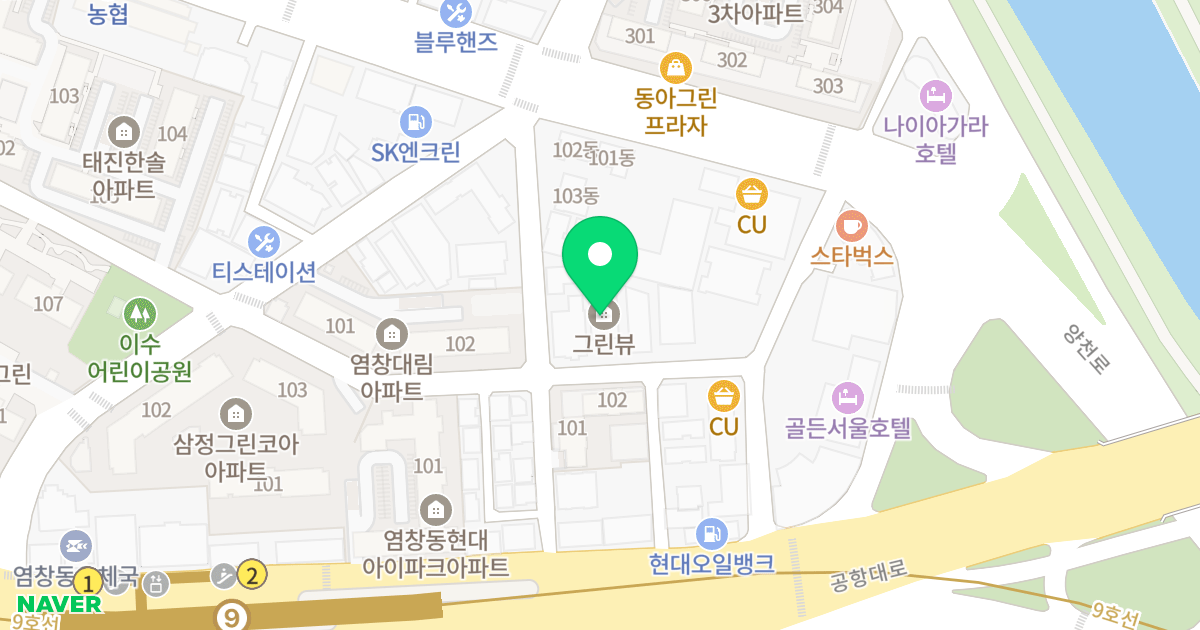 그린뷰 위치 지도 - 서울특별시 강서구