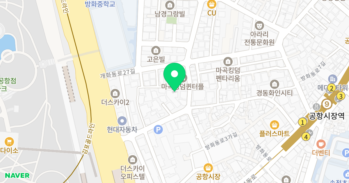 스카이그린빌 위치 지도 - 서울특별시 강서구 개화동로29길 21
