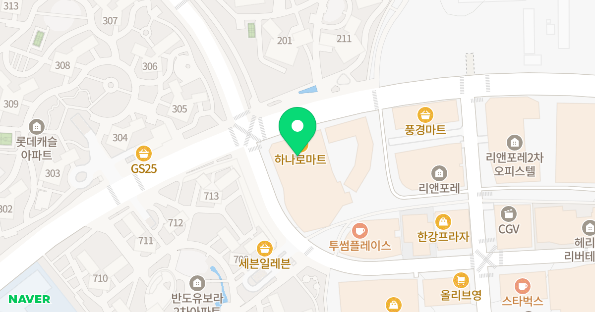 한강베네치아 위치 지도 - 경기도 김포시 김포한강11로 288-5