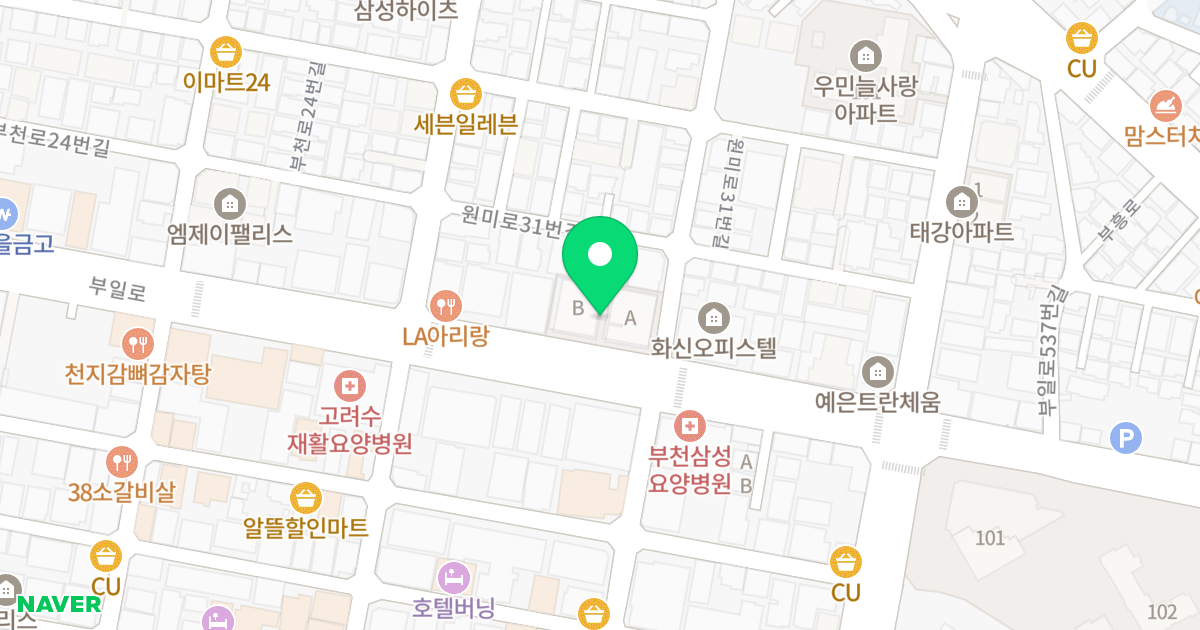 트윈캐슬 위치 지도 - 경기도 부천시 원미구  515