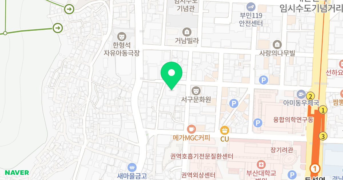 두영오피스텔 위치 지도 - 부산광역시 서구 구덕로193번길 49
