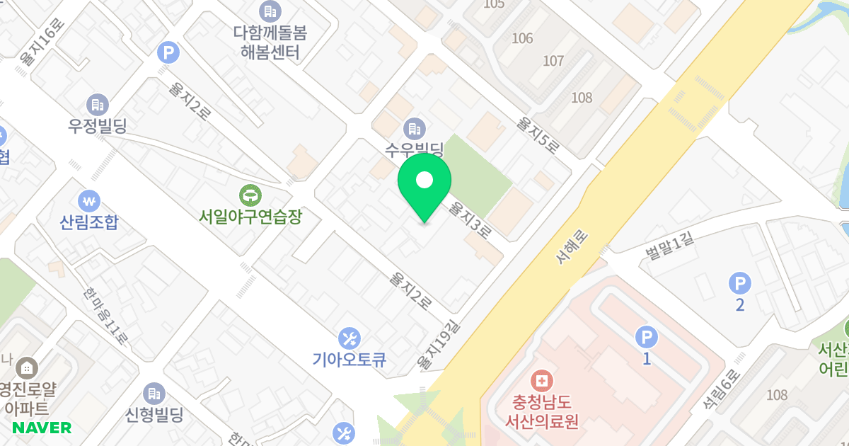 (239-14) 위치 지도 - 충청남도 서산시 율지3로 50