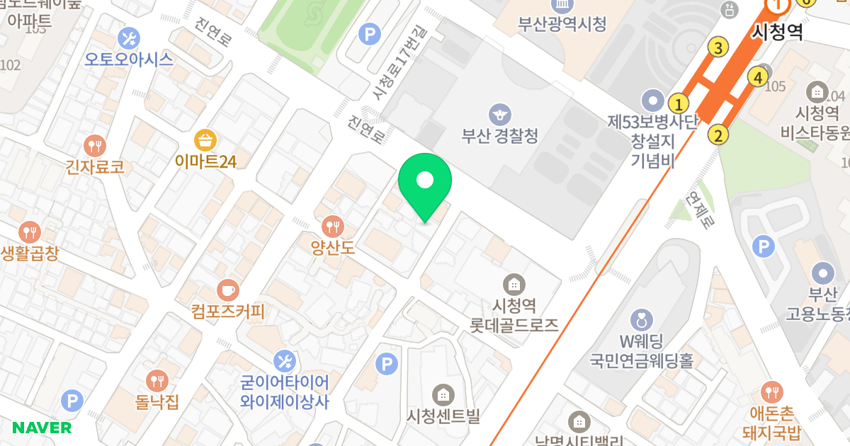 마이빌 위치 지도 - 부산광역시 부산진구 진연로9번길 6