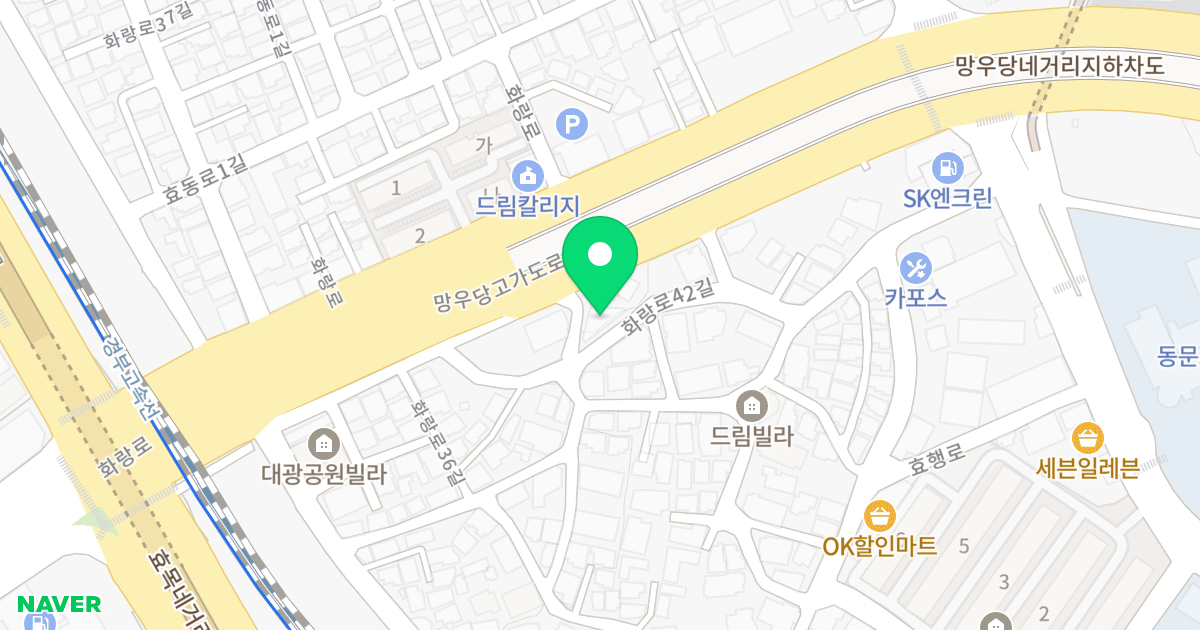 (386-7) 위치 지도 - 대구광역시 수성구 화랑로42길 17