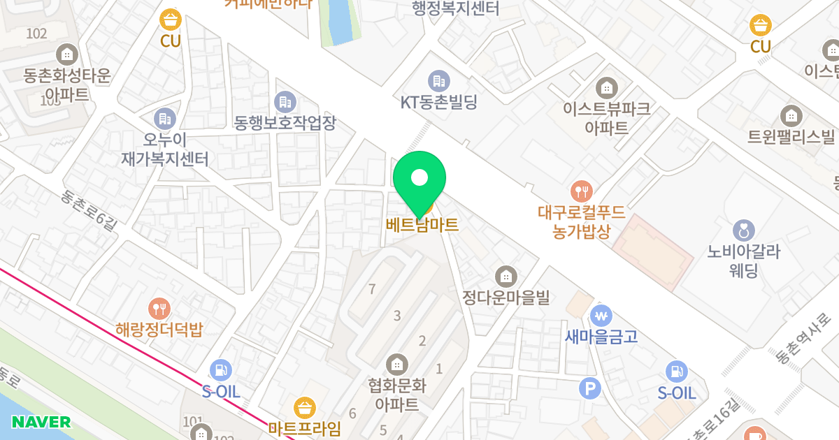 행복빌리지 위치 지도 - 대구광역시 동구 동촌로 66-4