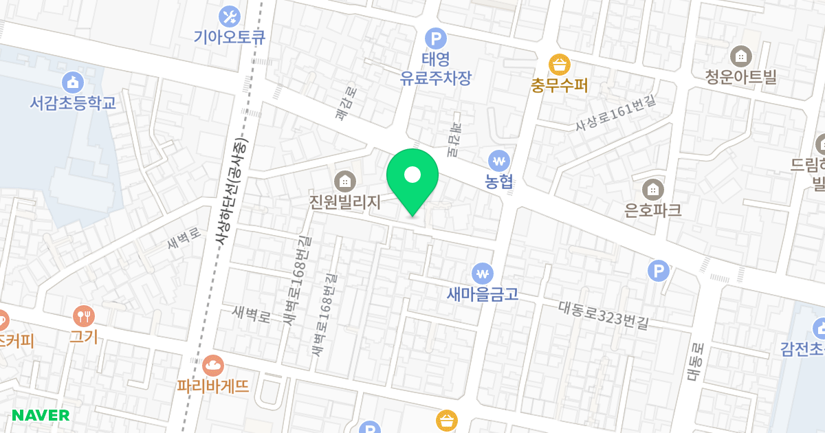 세종B클래스 위치 지도 - 부산광역시 사상구 괘감로 96-5