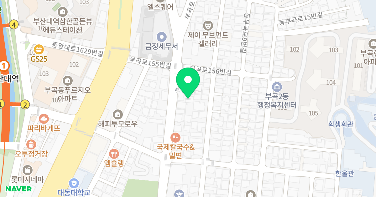 혜원 위치 지도 - 부산광역시 금정구 부곡로 152-4