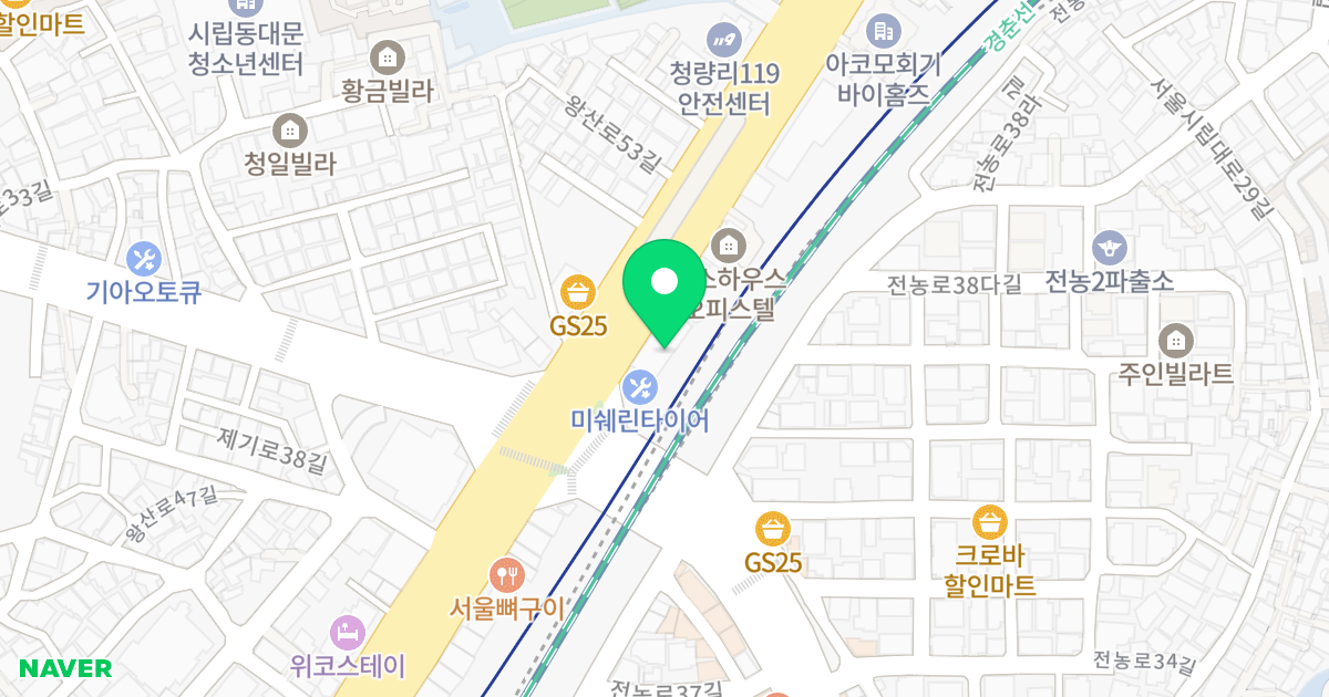에스앤제이프리미안 위치 지도 - 서울특별시 동대문구