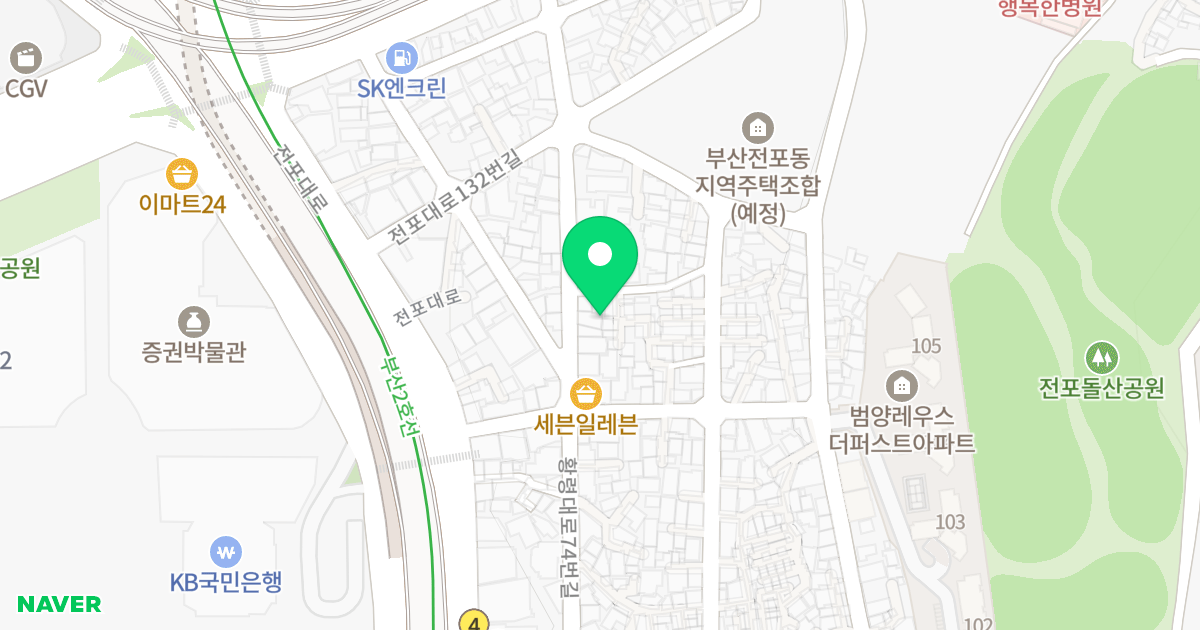 일마레 위치 지도 - 부산광역시 부산진구 황령대로74번길 33