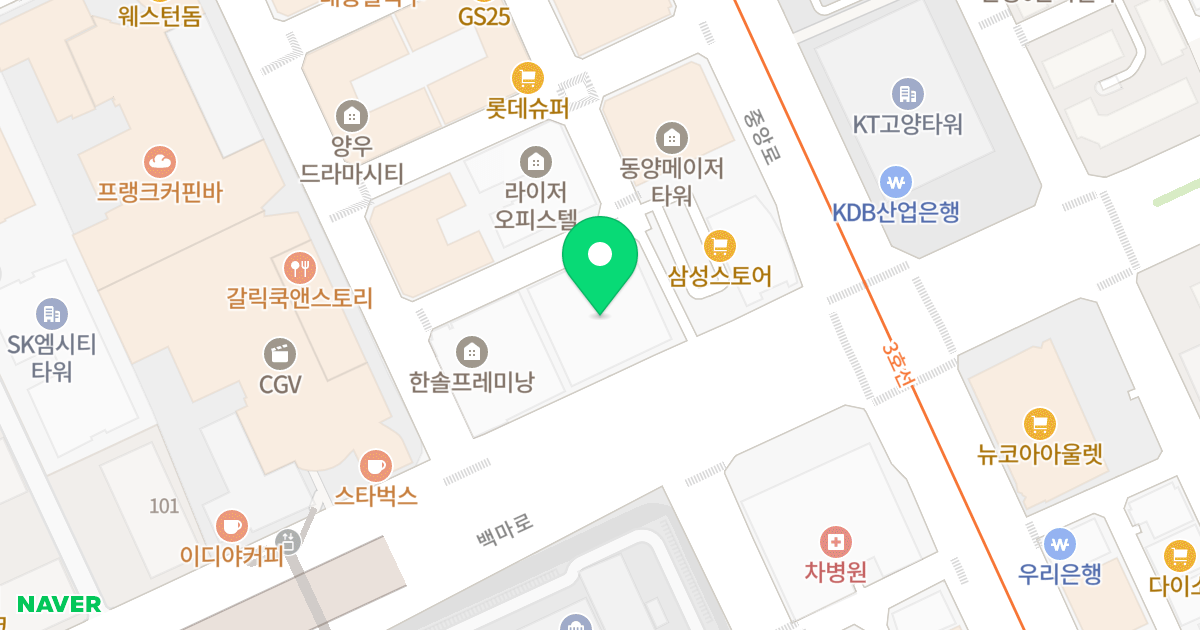 현대 에뜨레보 위치 지도 - 경기도 고양시 일산동구 백마로 223