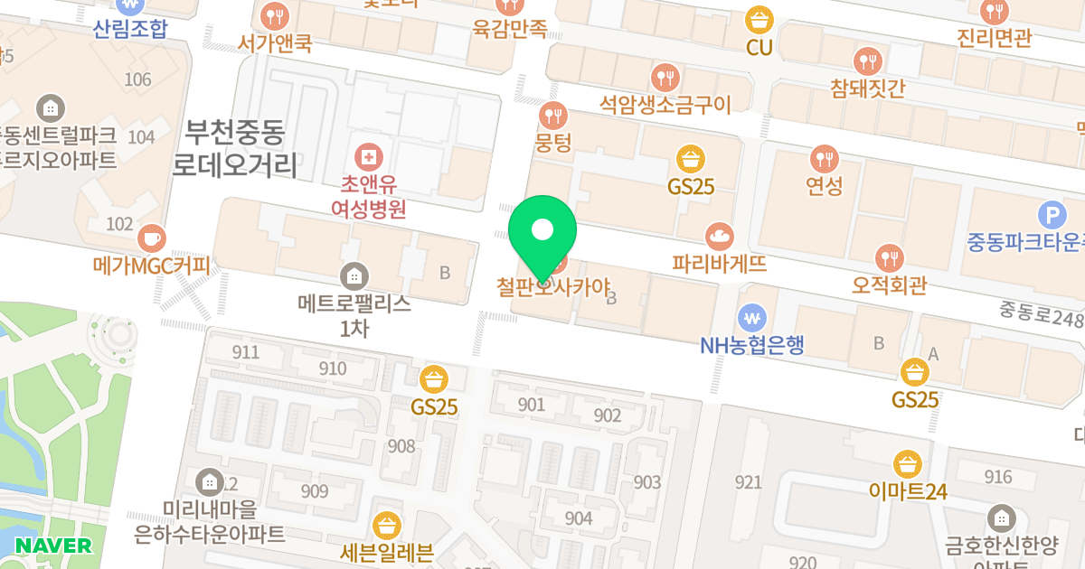 매트로팰리스 Ⅱ-A 위치 지도 - 경기도 부천시 원미구  38
