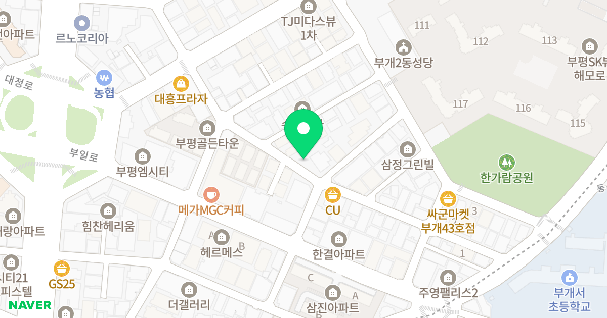 우리드란 위치 지도 - 인천광역시 부평구 충선로8번길 31
