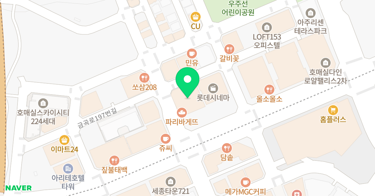 딜라이트1 위치 지도 - 경기도 수원시 권선구 금곡로 213