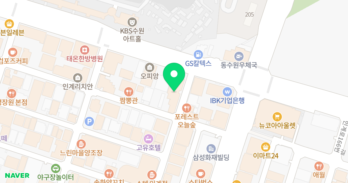 수원인계 리슈빌S 위치 지도 - 경기도 수원시 팔달구 인계로138번길 8