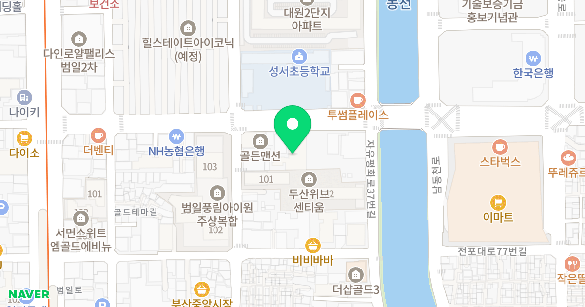 리츠캐슬 위치 지도 - 부산광역시 부산진구 중앙번영로 26