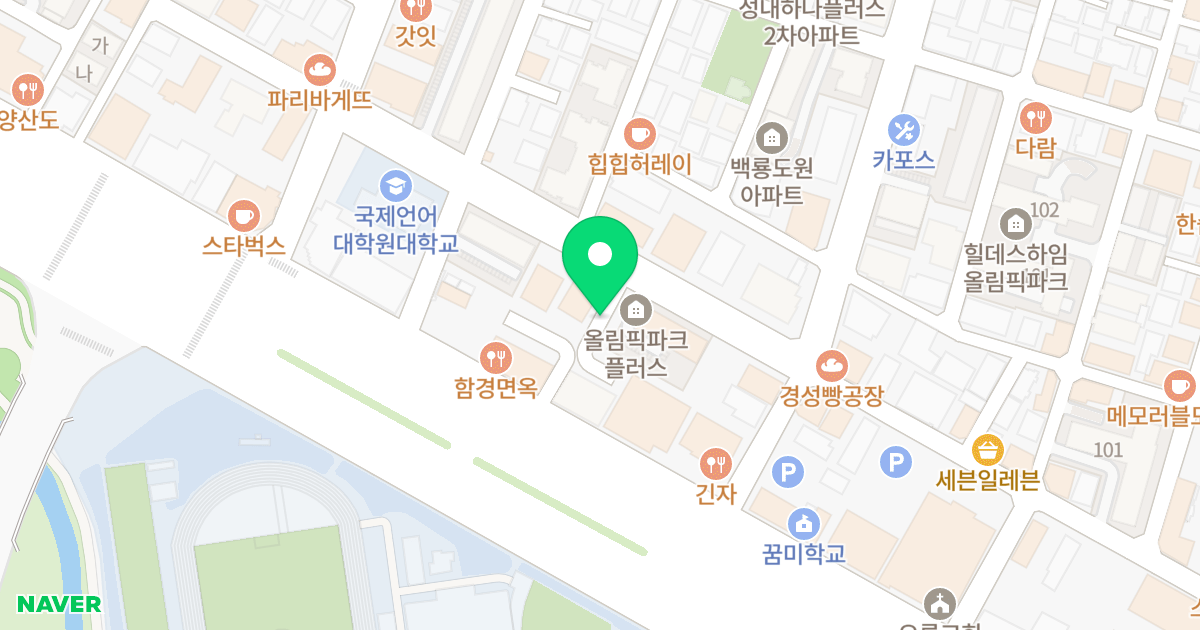 인택스파크뷰 위치 지도 - 서울특별시 강동구 강동대로 217