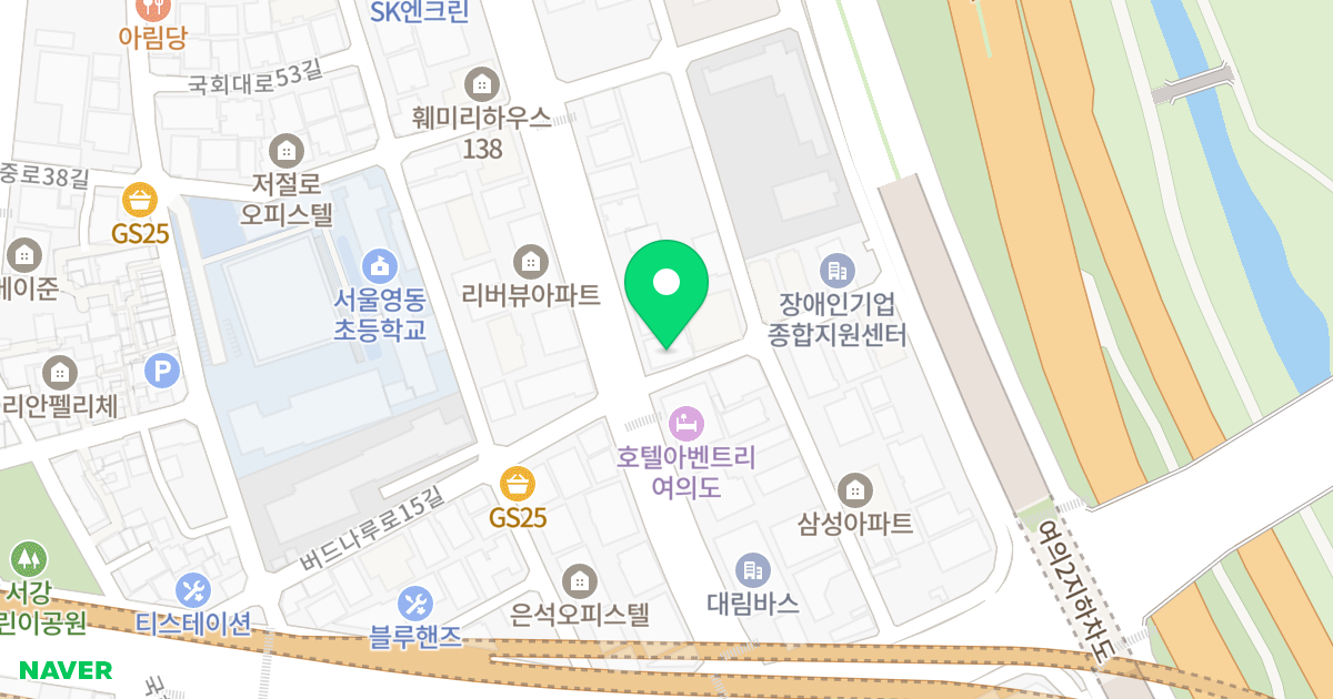 노들리안 오피스텔2 위치 지도 - 서울특별시 영등포구 버드나루로 94
