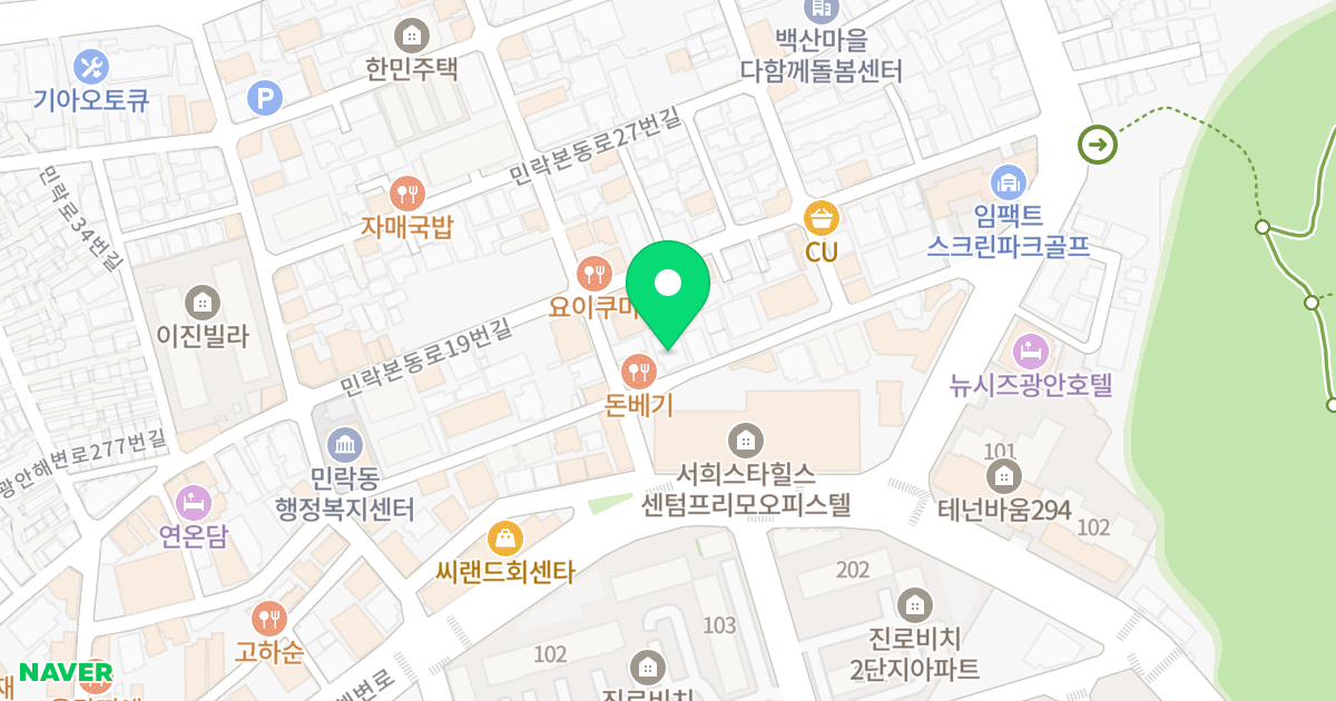 펠리시티 위치 지도 - 부산광역시 수영구 민락본동로11번길 30
