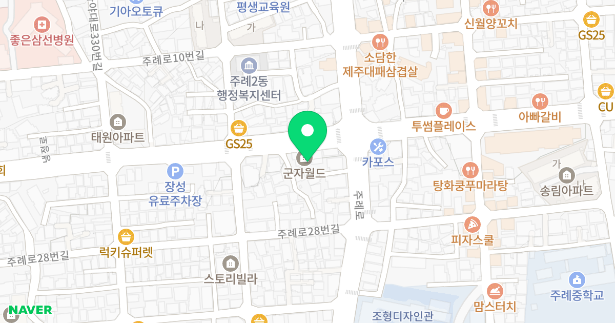 군자월드 위치 지도 - 부산광역시 사상구