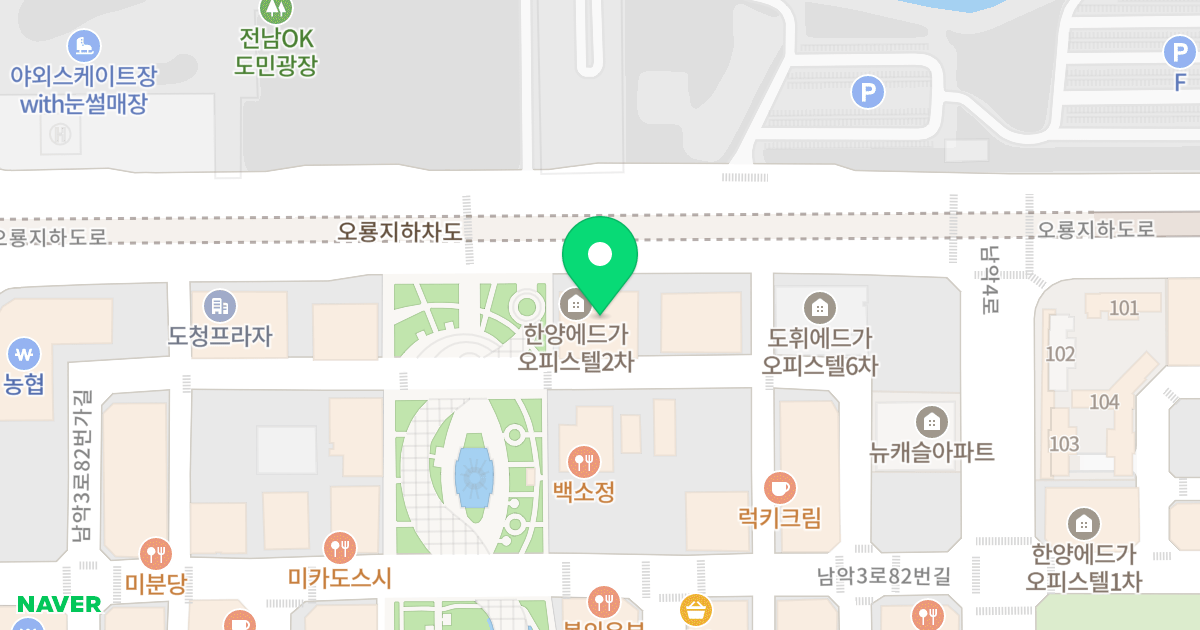 남악도휘에드가2차오피스텔 위치 지도 - 전라남도 무안군 삼향읍 후광대로 292