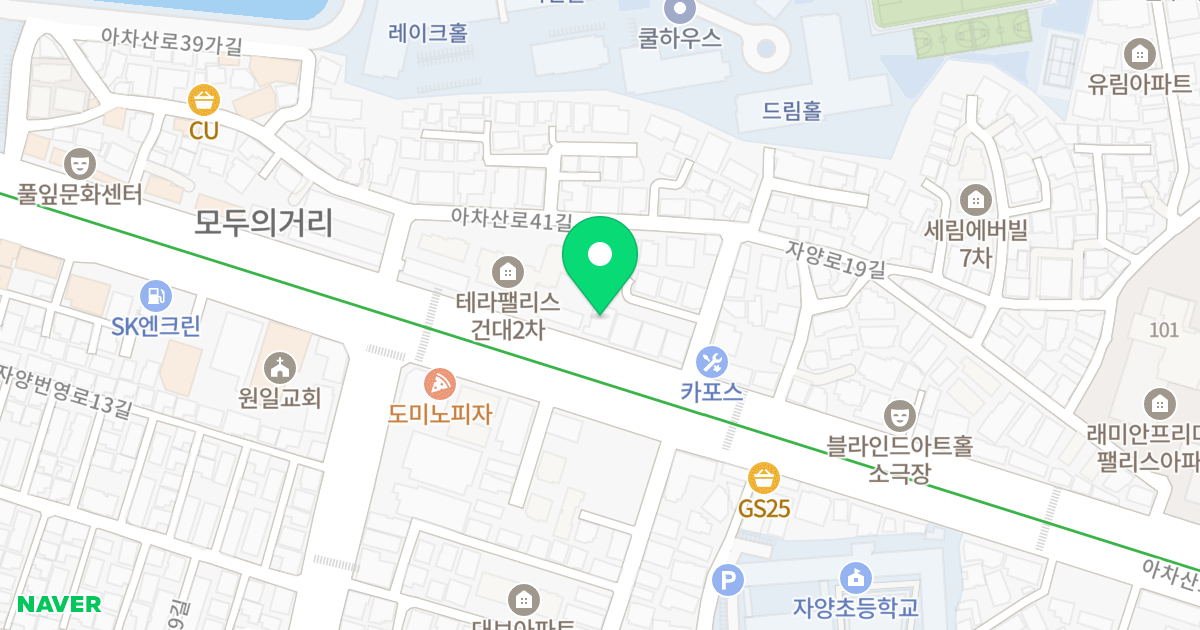 (224-12) 위치 지도 - 서울특별시 광진구 아차산로 317