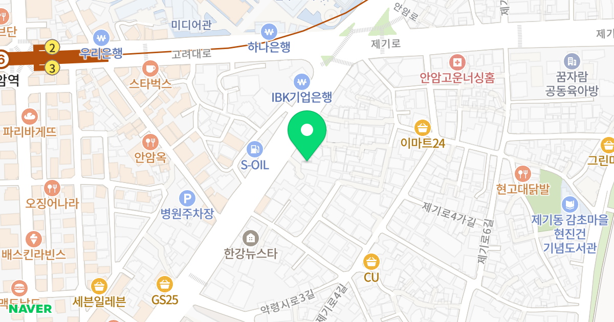 (67-241) 위치 지도 - 서울특별시 동대문구 안암로 114